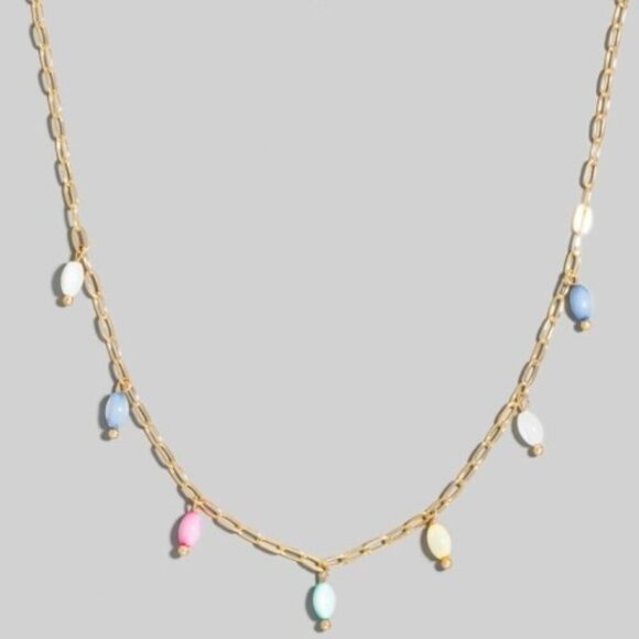 1 LEFT!! CHANTAL MULTI COLOR BEAD NECKLACE - Picture 1 of 2
